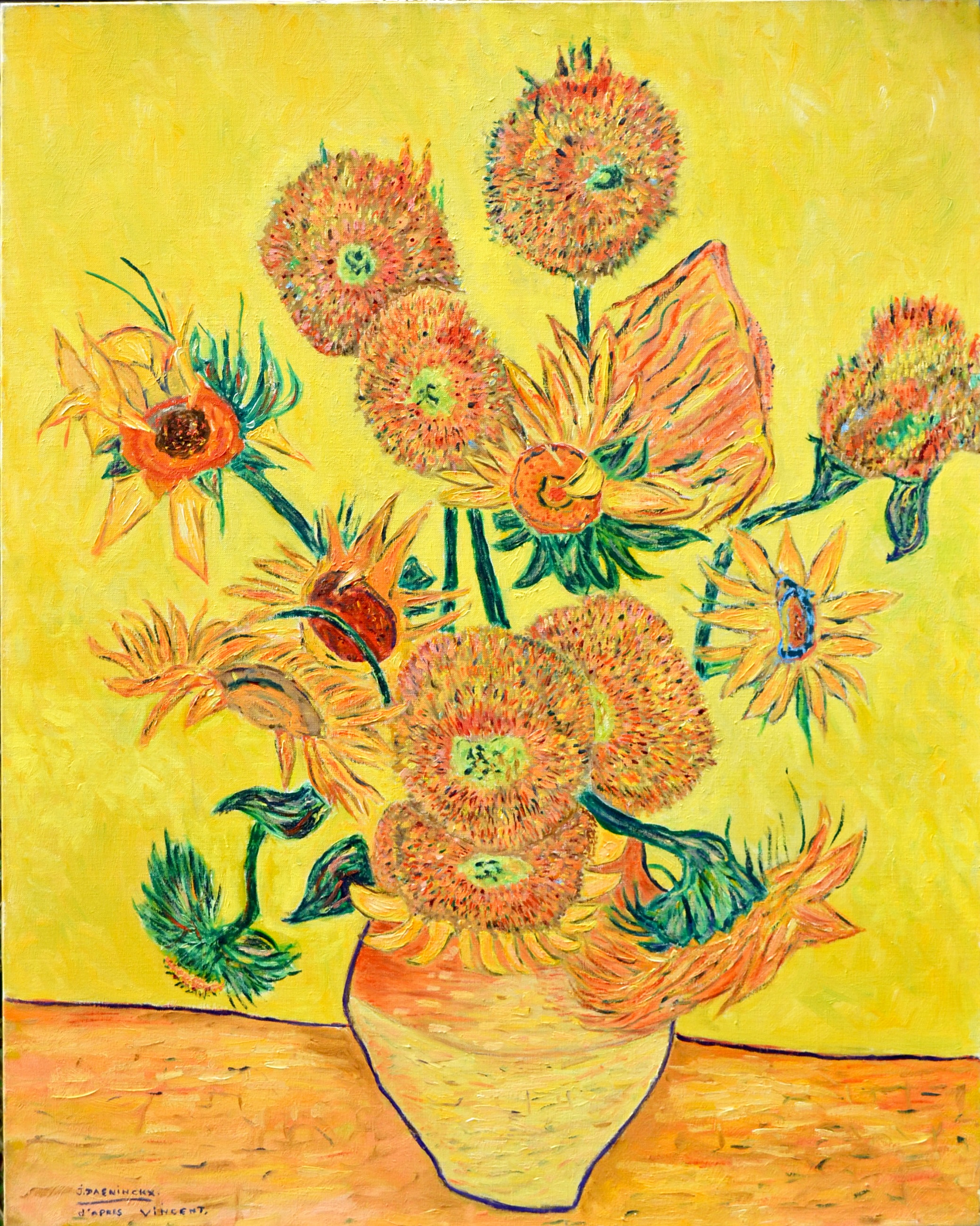 Tournesols, d'après Van Gogh